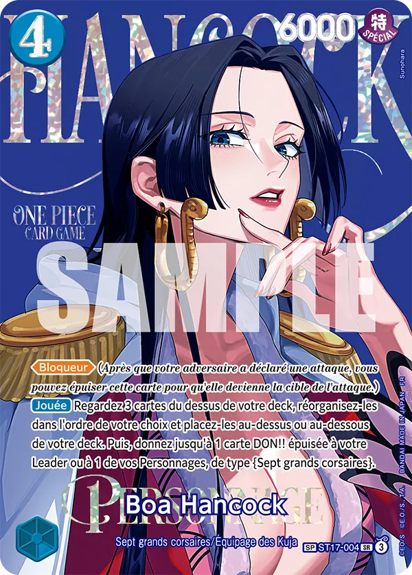 Carte One Piece Boa Hancock ST17-004, version SP